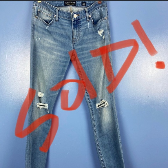 Lucky Brand| Stella Skinny Distress Jeans - Picture 1 of 7
